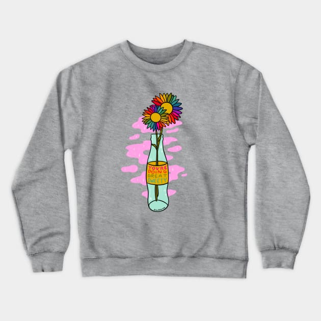 Doing Great Crewneck Sweatshirt by Doodle by Meg